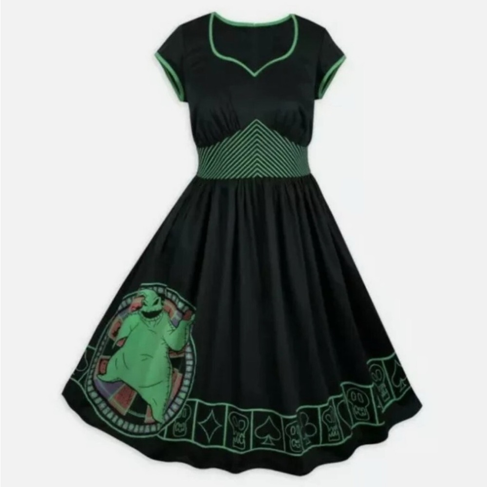 DISNEY DRESS SHOP NIGHTMARE BEFORE CHRISTMAS OOGIE BOOGIE GLOW IN THE DARK DRESS